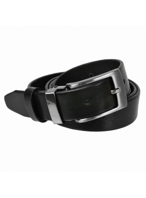Čierny kožený opasok oblekový MERCUCIO 3 cm - KozeneDoplnky.sk