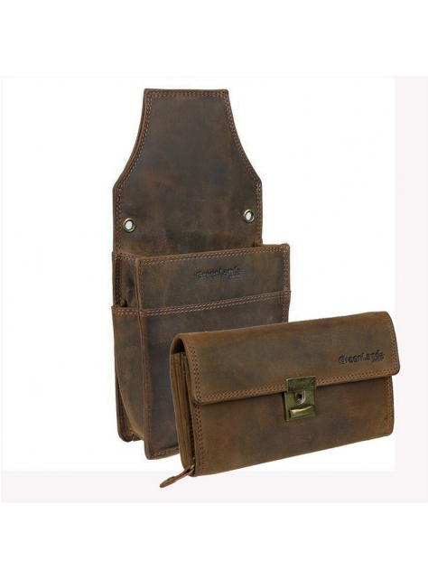 Kožený čašnícky set GREENLAND - Kasírka s držiakom  - KozeneDoplnky.sk