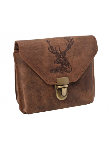 Kožená taštička na opasok MERCUCIO 12x15x6 cm vzor JELEŇ - KozeneDoplnky.sk