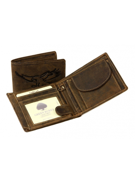 Pánska kožená peňaženka GreenBurry PANAMA 2796 hnedá - KozeneDoplnky.sk