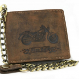 Kožená peňaženka VINTAGE GreenBurry 1796-25 BIKE