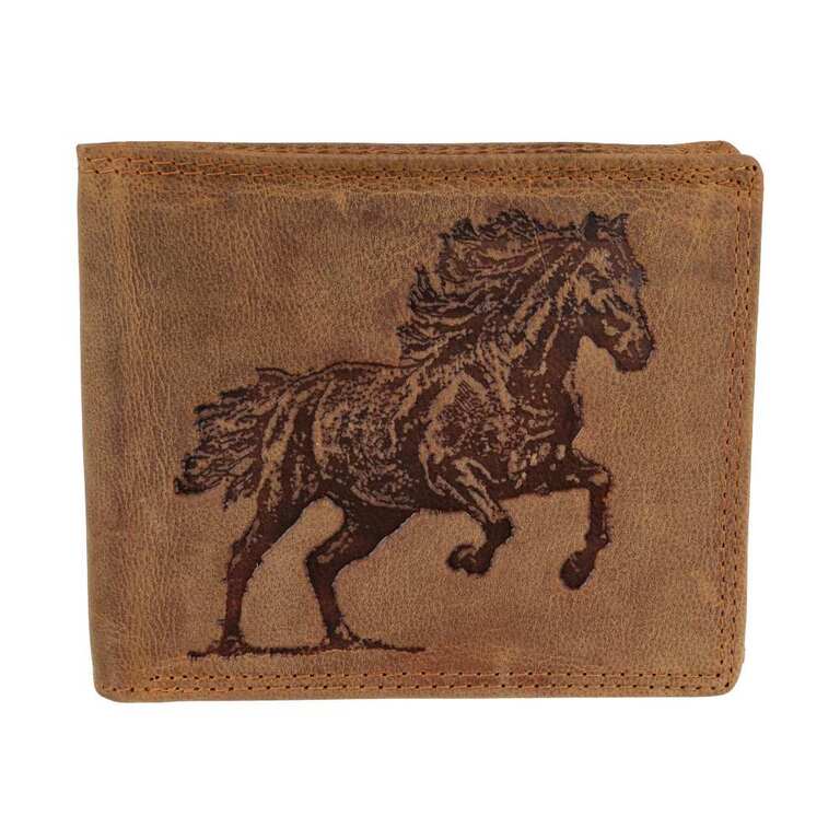 Kožená pánska peňaženka KÔŇ, hnedá HUNTER