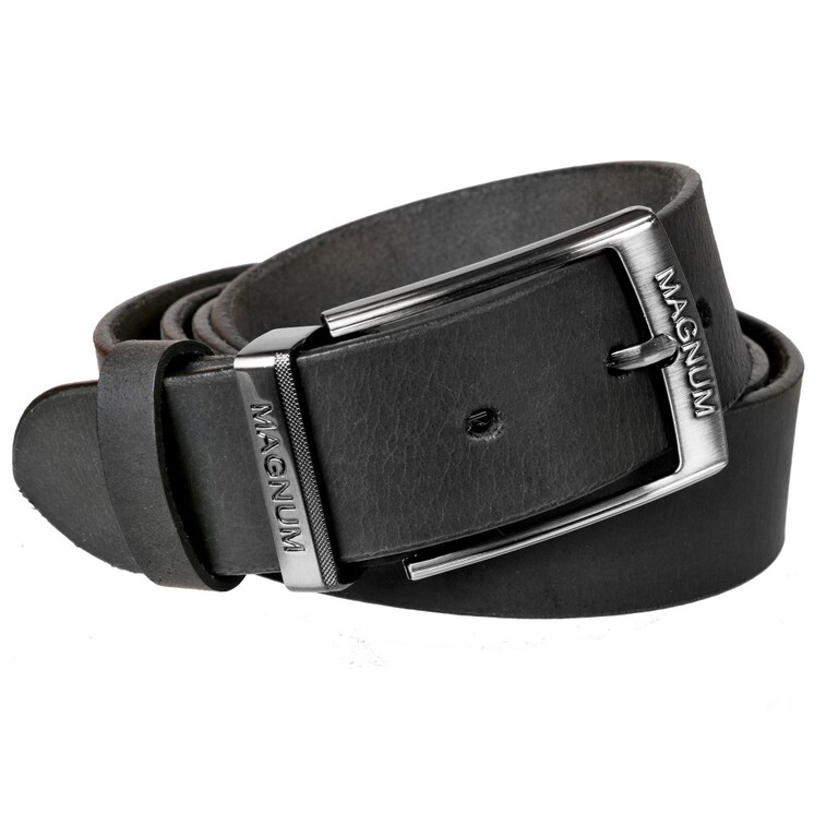 Kožený opasok MAGNUM MERCUCIO čierny hunter 4 cm 120