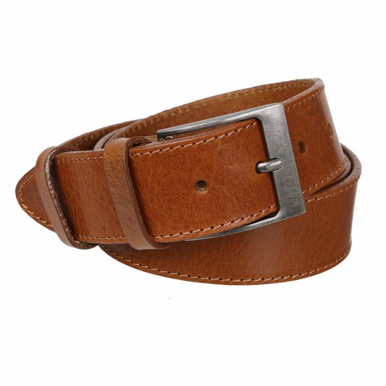 Unisex opasok kožený MERCUCIO koňakový, š. 4 cm 100