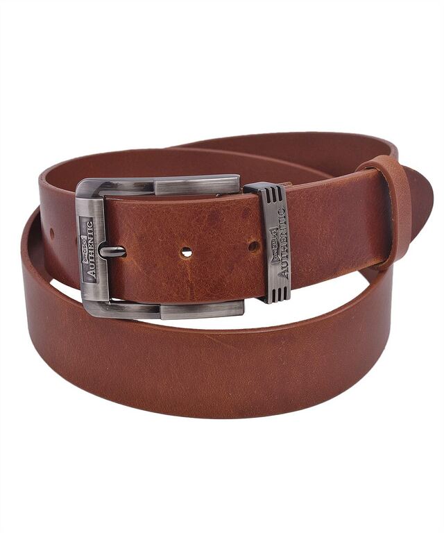 Atraktívny pánsky opasok AUTHENTIC Style koňakový 3,8 cm 105