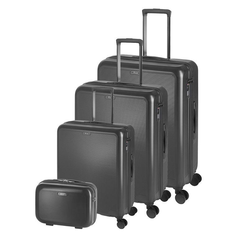 Cestovné kufre D&N, ABS plast, TSA zámok, Sada 3+1